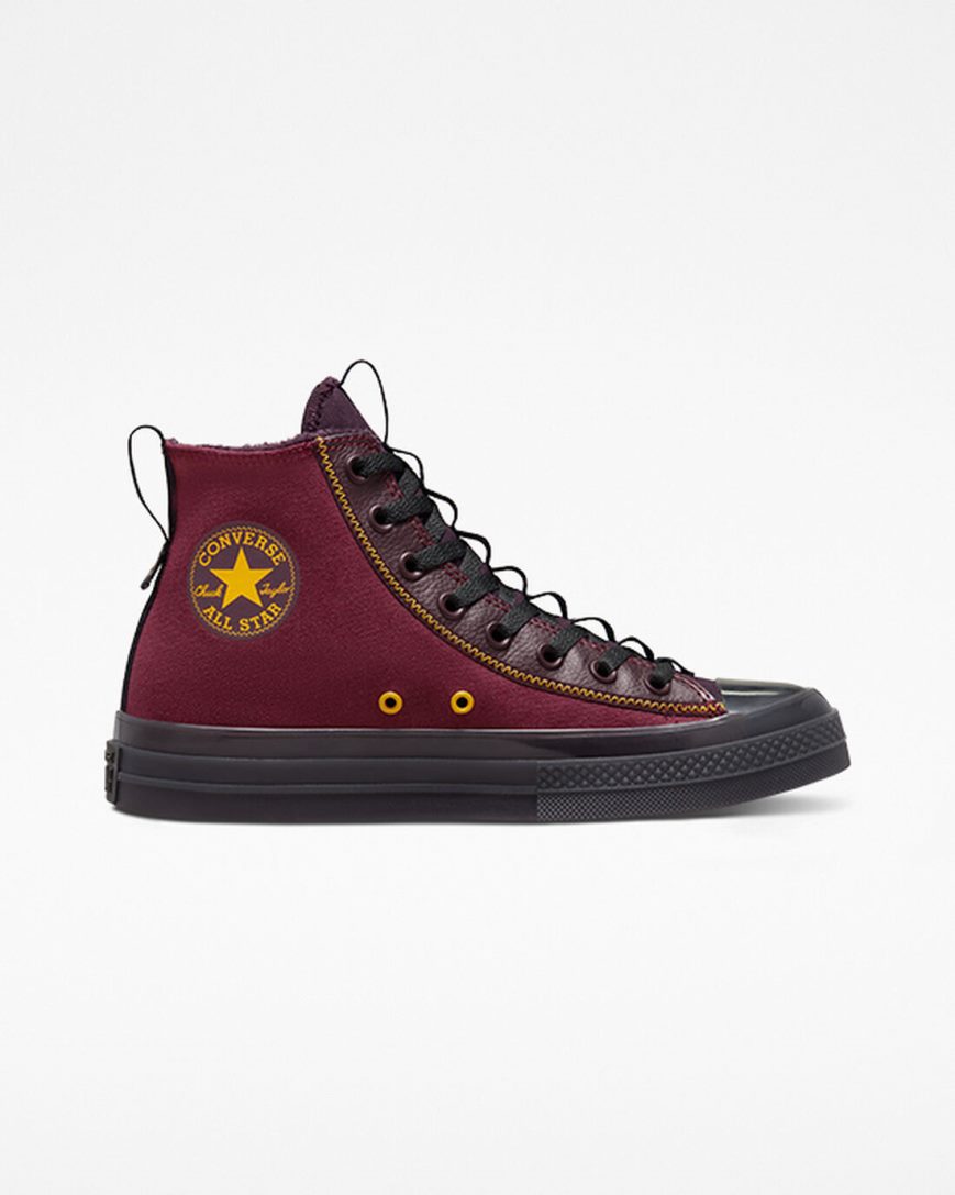 Zapatillas Altas Converse Chuck Taylor All Star CX Explore Counter Climate Hombre Rojas Oscuro Negras Rosas | PE 4W8P7L